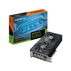 Видеокарта, Gigabyte, RTX5060 EAGLE OC 8G (GV-N5060EAGLE OC-8GD) 4719331356439, GDDR7, 128bit, 1-HDMI, 3-DP, Windforce 2X Fan, 208*120*40 мм, Цветная коробка