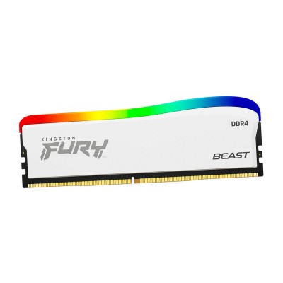 Оперативная память Kingston Fury Beast RGB, KF432C16BWA/16, DDR4, 16 GB, Белый DIMM <3200MHz> CL16