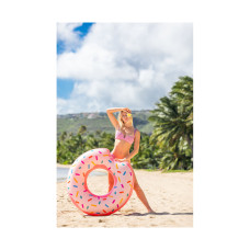 Круг для плавания Rainbow Donut 94 см, INTEX, 56265NP, Винил, 9+, Оригинальной формы, Розовый, Цветная коробка