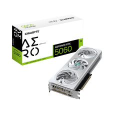 Видеокарта, Gigabyte, RTX5060 AERO OC 8G (GV-N5060AERO OC-8GD) 4719331356415, GDDR7, 128bit, 1-HDMI, 3-DP, Windforce 3X Fan, 281*117*40 мм, Цветная коробка