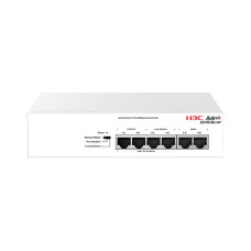Коммутатор, H3C, Aolynk ES100-6G-HP, Неуправляемый, 2 uplink порта, 4 порта 10/100/1000Base RJ45 4 PoE+, DIP переключатель режимов, Настольный, 802.3af/at, бюджет 65W