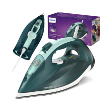 Утюг, Philips, DST7031/70, Мощность 2800 Вт, Вертикальное отпаривание, Быстрая очистка накипи, Автоотключение, Цвет изумрудный зеленый / мятный