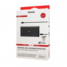 Аккумуляторная USB зарядка Hama USB-C Power Pack, 26800 mAh, Черный 