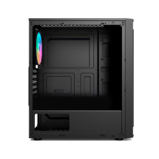 Компьютерный корпус, 1STPLAYER, RB-4-BK-1F5M, Mid-Tower, ATX/M-ATX/M-ITX, USB3.0*1, USB2.0*2, HD AUDIO/Mic, 1*120мм F5 вентилятор, Высота процессорного кулера до 150мм, Длина VGA до 300мм, 2*3,5/2*2,5, Сталь/Закаленное стекло, 365x200x428мм, Без Б/П, Черн