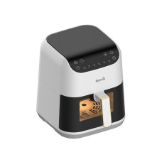 Аэрофритюрница, Deerma, Air Fryer DEM-KZ130W, Объем чаши 5.5 л, Мощность 1300 Вт, Таймер, Белый/Черный