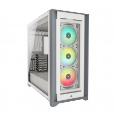 Корпус ATX midi tower Corsair, iCUE 5000X RGB, CC-9011213-WW(без БП), Белый 