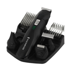 Машинка для стрижки, Remington, PG6030, Длина стрижки 1.5-16мм, Ширина лезвия 30мм, 13 настроек, 10 насадок, Время работы от аккумулятора до 40 мин, Влажная очистка, Самозатачивающиеся ножи, Черный