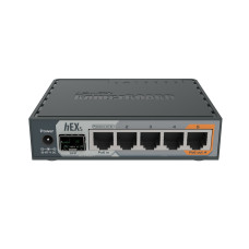 Маршрутизатор, MikroTik, RB760iGS, hEX S, 5 10/100/1000 Ethernet port, 1 SFP,1 USB (тип А), 1 MicroSD