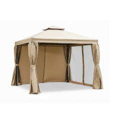 Шатер садовый, XG Aurora Camping, 2907-B, Полиэстер/сталь, 2907-B, 300 * 300 * 280 см, Бежевый, Коричневая коробка