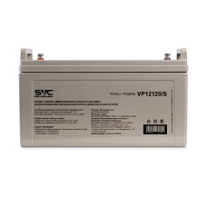 Батарея, SVC, VP12120/S, Свинцово-кислотная 12В 120 Ач, Вес нетто: 32,6 кг, Размер в мм.: 407*174*233