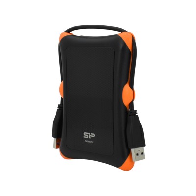 Внешний жесткий диск Silicon Power A30, SP020TBPHDA30S3K, 2 TB, black-orange HDD USB USB 3.1