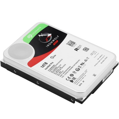Жесткий диск Seagate IronWolf Pro, 14000 GB HDD SATA ST14000NE0008, 7200rpm, 256MB cache, SATA 6 Gb/s
