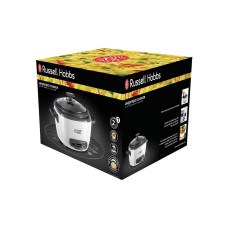 Рисоварка, Russell Hobbs, 27040-56, Мощность 500W, Общий объём 3.3L, 1 автоматическая программа, Антипригарное покрытие чаши, Кнопочный тип управления, Белый