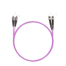 Патч корд оптоволоконный,, FC/UPC-ST/UPC MM OM3 50/125 Duplex 3.0мм 1 м, LSZH