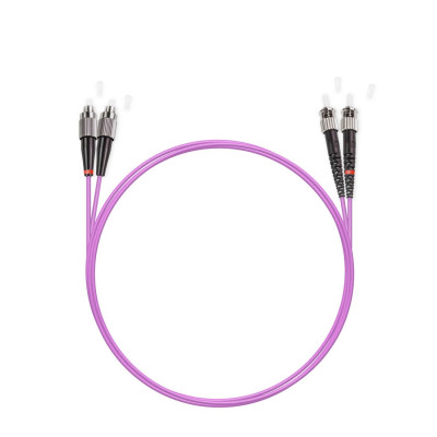 Патч корд оптоволоконный,, FC/UPC-ST/UPC MM OM3 50/125 Duplex 3.0мм 1 м, LSZH