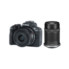 Цифровой фотоаппарат, CANON, EOS R50, + RF-S 18-45 mm IS STM, + RF-S 55-210 mm IS STM, Black, 5811C034