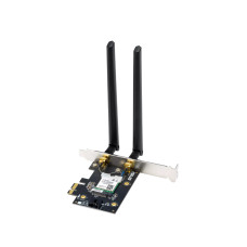 Беспроводной сетевой адаптер, ASUS, PCE-BE92BT, WiFi 7, 802.11be, 2,4 ГГц / 5 ГГц / 6 ГГц, BE9400, Bluetooth 5.4,
