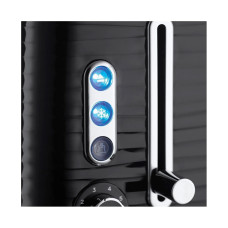 Тостер, Russell Hobbs, 24371-56, Мощность 1050W, 2 отделения, 6 режимов обжаривания, Пластик, Подогрев, Размораживание, «Пауза» во время приготовления, Черный