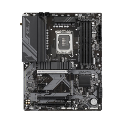 Материнская плата, Gigabyte, Z790 D AX (4719331860592), LGA1700, iZ790, 4xDDR5 7600(OC)/5600/5400/5200/4800/4400, 4xSATA3, 3xM.2 (2*PCI-E 4.0x4/x2, 1*PCI-E 4.0x4/x2 и SATA), Raid, 1хDP, 1xHDMI, 3xPCI-Ex16, 2xPCI-Ex1, WiFi, ATX