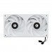 Вентилятор ID-Cooling, ICEFAN 240 ARGB SNOW, 12cm Fan for case, 900-2000rpm, 56.5CFM, 31.5dBA