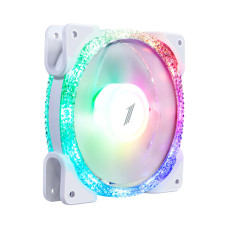Комплект кулеров для кейса, 1STPLAYER, FIREMOON M1-D-W COMBO, 3х120мм RGB, 27.8 dB(A), RGB , 1200 об/мин, 48.3 CFM, 6-pin, 120*120*25 мм, Белый