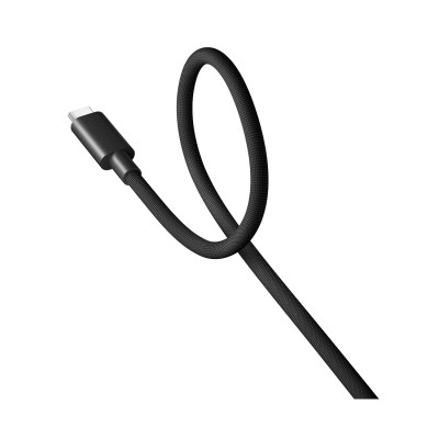 Интерфейсный кабель, Xiaomi 6A Highspeed USB4 Braided USBC - USBC, BHR087BGL/L66000, 1м, 40Гбит/с, 6А, 240Вт, +TPE, Чёрный, PD3.1, 8K60Гц