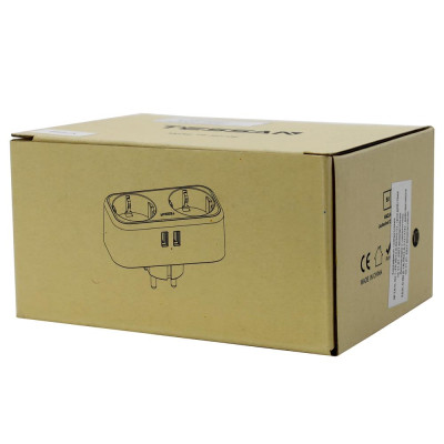 Сетевой фильтр + зарядка Tessan TS-321-DE, Серый