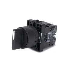Переключатель 3 поз., Himel, HLAY2ED33, 2НО чёрный фиксируемый
