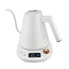 Чайник электрический, Centek, CT-1005, 1л, 1100W, регулировка t° на базе, Поддержание t°, Функция Barista, Белый