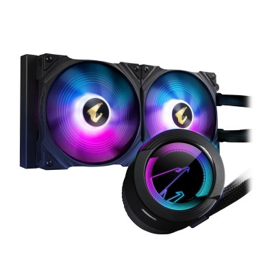 Система водяного охлаждения процессора Gigabyte AORUS WATERFORCE 280 Water Cooler, for 2011/2066/1366/115*/1700/AMD, 950-2150rpm, 41-83CFM