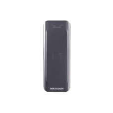 Считыватель контроля доступа, Hikvision, DS-K1802M, Считыватель карт Mifare, 1 карта Wiegand(W26/W34), от -20 °C до 65 °C, IP65, 12 VDC