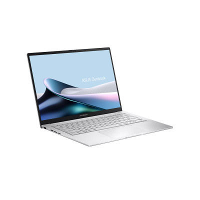 Ноутбук, ASUS Zenbook 14 UX3405CA-PP157W, 90NB14W2-M00LP0, 14", 3K 2880x1800, OLED, 120Hz, Core Ultra 9 285H, 16GB LPDDR5X, 1TB SSD M.2, Intel Arc Graphics, Windows 11, Серебряный