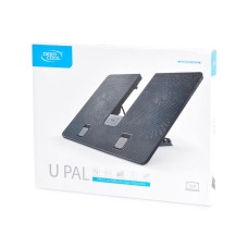 Охлаждающая подставка для ноутбука, Deepcool, U PAL DP-N214A5_UPAL, 15.6", Вентилятор 2*14см, 1000±10%RPM, Сквозной USB 2.0, 26,3дБл, Габариты 390х280х27,5мм, Чёрный Охлаждающая подставка для ноутбука, Deepcool, U PAL DP-N214A5_UPAL, 15.6", Вентилятор 2*14см, 1000±10%RPM, Сквозной USB 2.0, 26,3дБл, Габариты 390х280х27,5мм, Чёрный