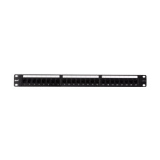 Медная патч панель с 24 двусторонними разъёмами RJ-45, SHIP, P197-24L5, UTP, Категория 5e, 19" (1U), 24 Порта