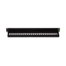 Медная патч панель с 24 двусторонними разъёмами RJ-45, SHIP, P197-24L5, UTP, Категория 5e, 19" (1U), 24 Порта