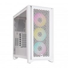 Корпус ATX midi tower Corsair, iCUE 4000D RGB Airflow, CC-9011241-WW(без БП), Белый 