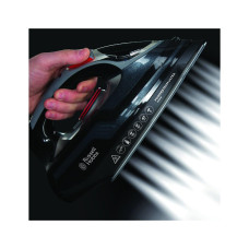 Утюг, Russell Hobbs, 20630-56, Мощность 3100W, Паровой удар 210 г/мин, Постоянная подача пара 45 г/мин, Объем резервуара для воды 350ml, Автоотключение, Вертикальное отпаривание, Самоочистка от накипи, Черный