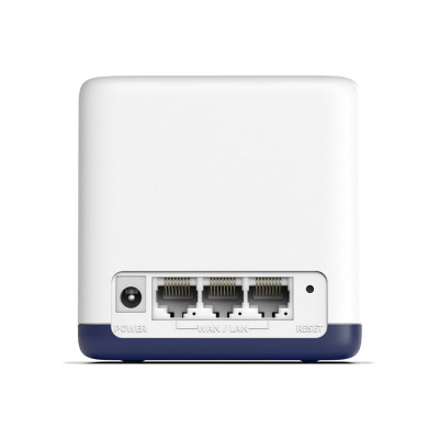 Маршрутизатор, Mercusys, Halo H50G(2-pack), Wi-Fi 5, 2,4 ГГц/5 ГГц, 802.11a/b/g/n/ac, AC1900, 3 порта 10/100/1000M WAN/LAN, Домашняя Mesh Wi-Fi система (2 модуля в комплекте)