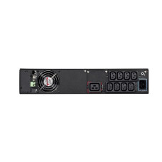 Источник бесперебойного питания, Eaton, 5SC2200IRT, Стоечный 19" 2U, Мощность 2200ВА/1980Вт, Диапазон работы AVR: 184-276В, Бат.: 12В/9 Ач*4шт., Чистая синусойда, 9 вых.: 8 IEC C13 (10A), 1 IEC C19 (16A), Smart, USB-B, RS232, SNMP слот, LCD, ABM, Цве