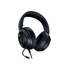 Гарнитура, Razer, Kraken V3, RZ04-03770200-R3M1, Игровая гарнитура, Микрофон поворотный гибкий, Динамики 50 мм, Тип подключения: USB Type-A, Длина кабеля: 2,0м, Примерная масса: TBC / 250г, Диапазон частот: 20Гц- 20кГц , Чувствительность при 1 кГц: 96 дБ 