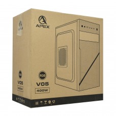 Корпус MATX mini tower APEX V05, RGB (400W) 