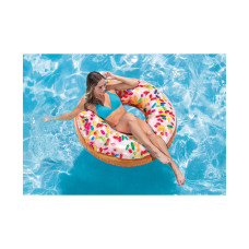 Круг для плавания Sprinkle Donut 99 см, INTEX, 56263NP, Винил, 9+, Оригинальной формы, Реалистичный принт, Цветная коробка