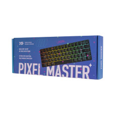 Клавиатура, XG, Pixel Master, Игровая, USB, Кол-во стандартных клавиш 63, RGB, Длина кабеля 1,5 метра, Анг/Рус, Чёрный