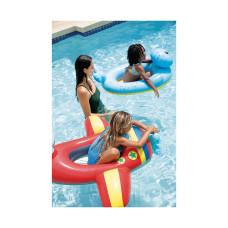 Надувная лодочка Pool Cruisers 112 х 99 см, INTEX, 59380NP, Винил, 3+, В ассортименте Пчелка/Самолет/Тюлень, Пакет