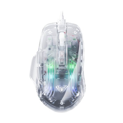 Мышь Aula Wind S80. Прозрачный Mouse S80, Optical 7200 dpi, USB, Transparent